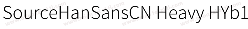 SourceHanSansCN Heavy HYb1gj字体转换